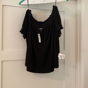 Express sleeveless black top. Size S. New with tags.